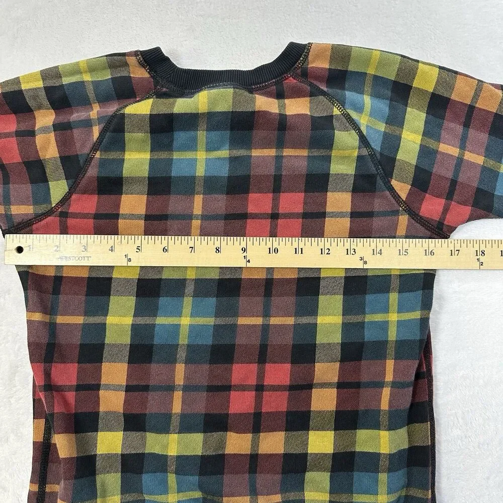 Hanna‎ Andersson Girls Plaid Sweatshirt Size 10 140cm Crewneck Pullover